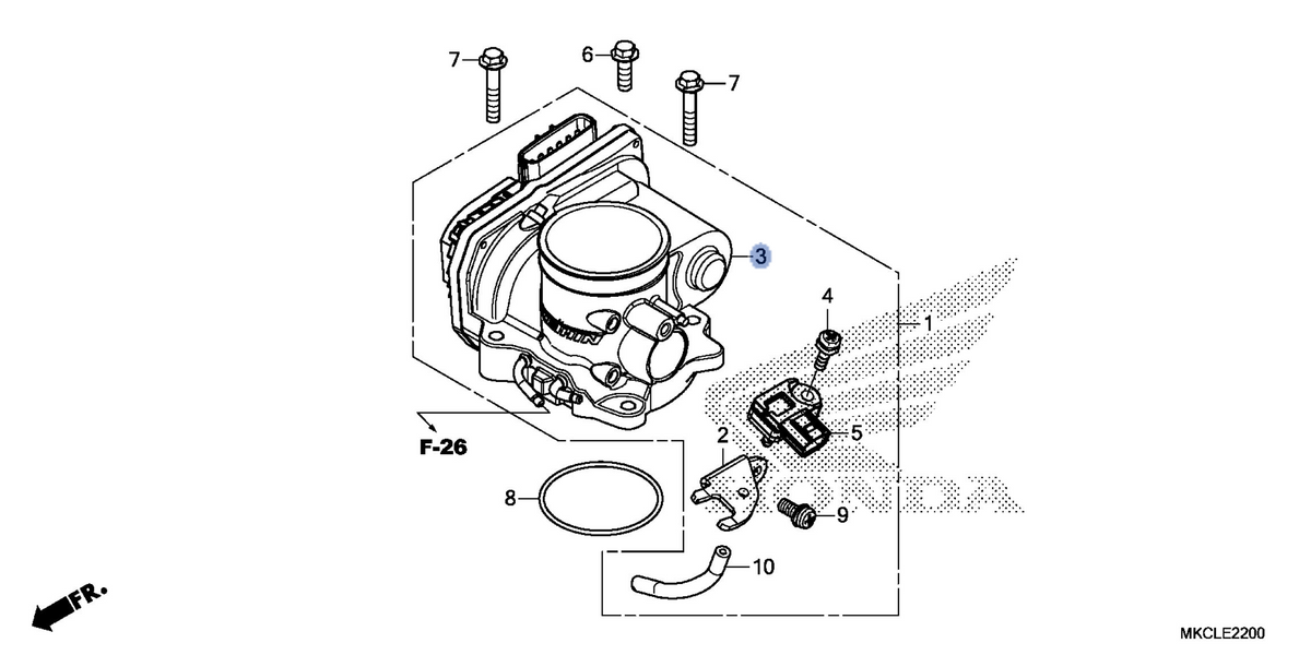 Honda OEM part 16410-MKC-A01