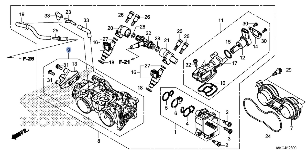 Honda OEM part 16410-MKG-L01