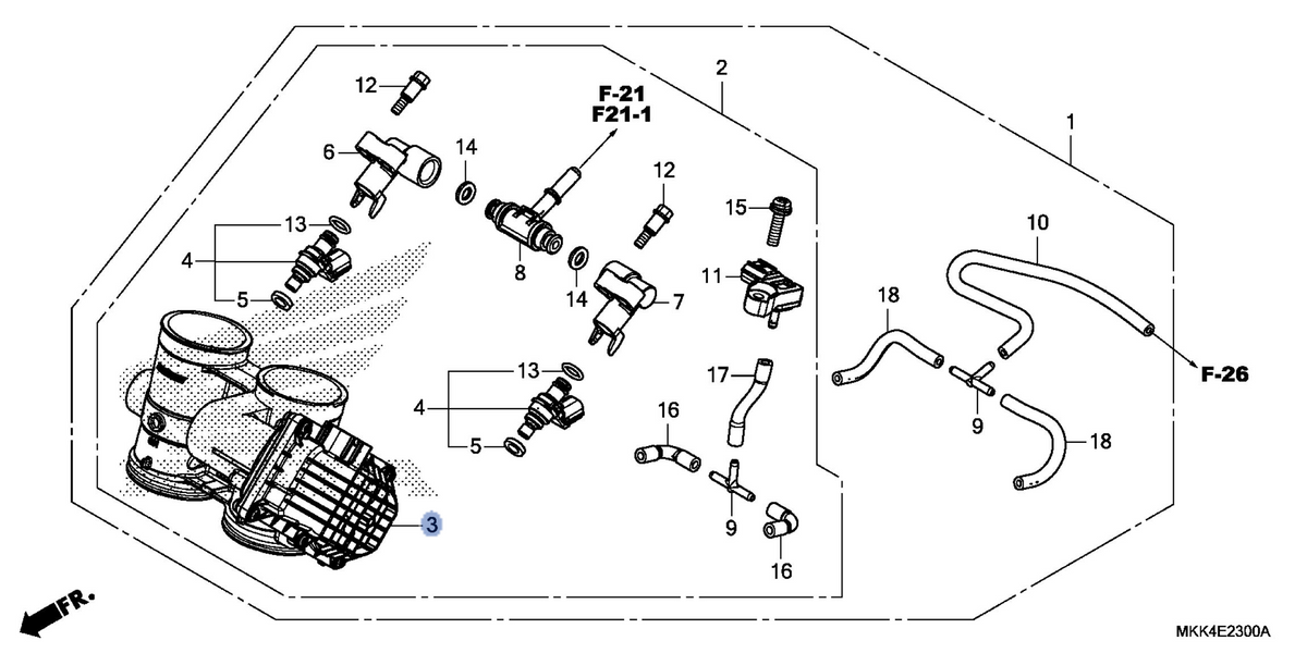 Honda OEM part 16410-MKK-D01