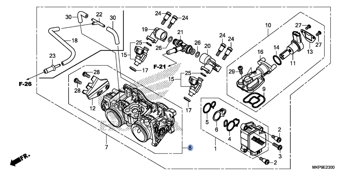 Honda OEM part 16410-MKP-T01