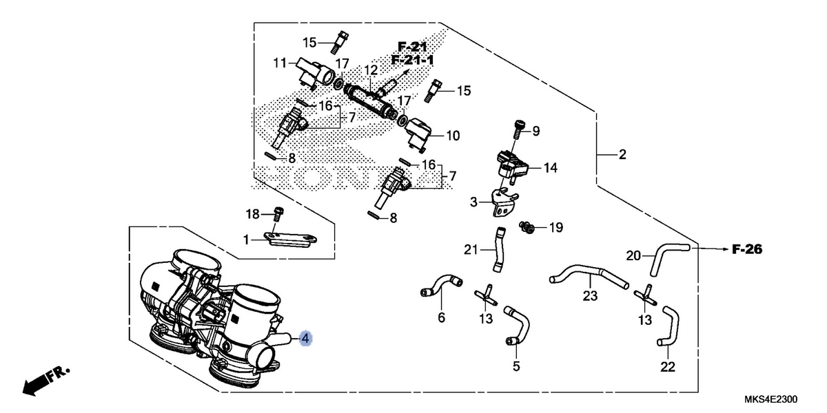 Honda OEM part 16410-MKS-E01
