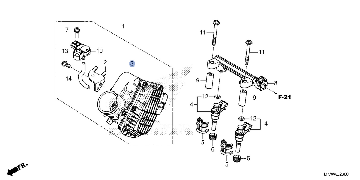 Honda OEM part 16410-MKT-D71