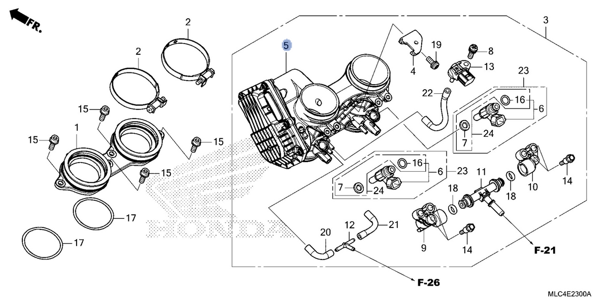 Honda OEM part 16410-MLB-D01