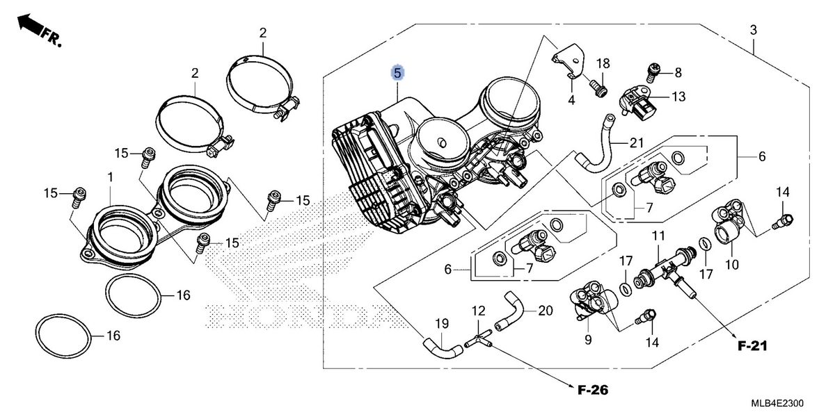 Honda OEM part 16410-MLB-D21