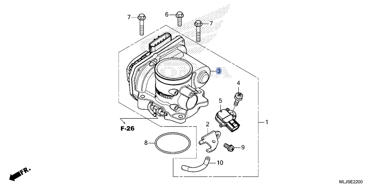 Honda OEM part 16410-MLJ-M01