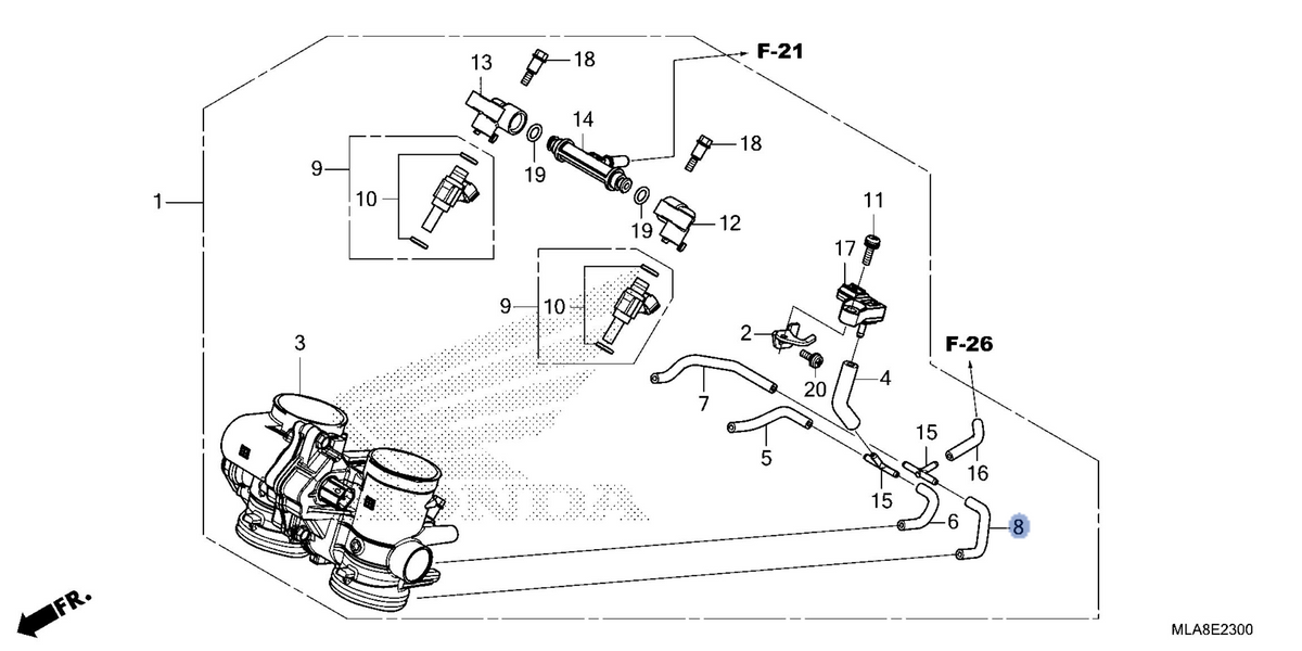 Honda OEM part 16415-MLA-A00
