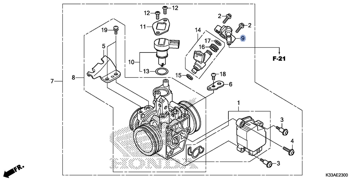 Honda OEM part 16422-HP5-602