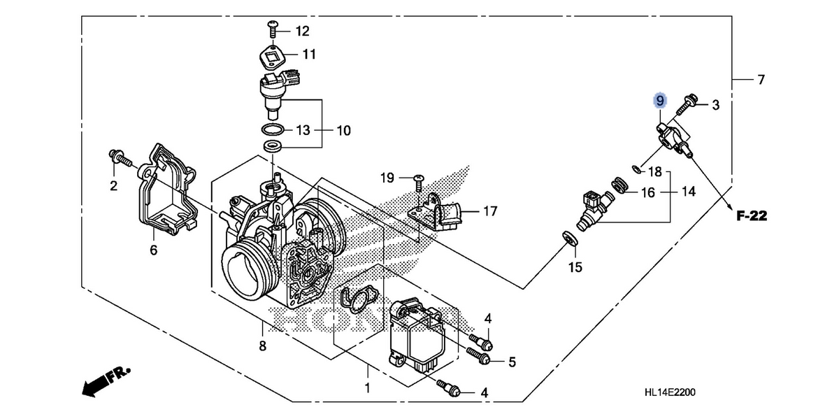 Honda OEM part 16422-HP6-A01