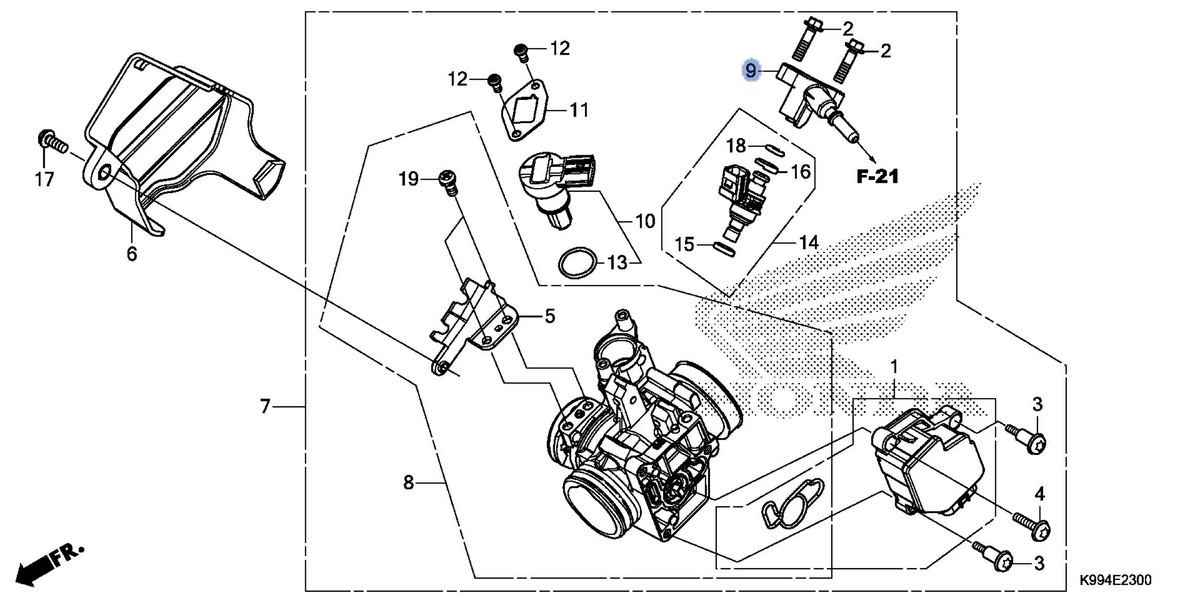 Honda OEM part 16422-K99-A01