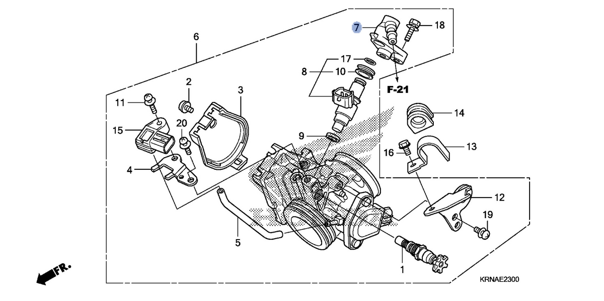 Honda OEM part 16422-MEN-A31