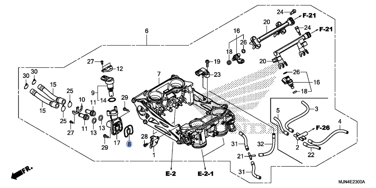 Honda OEM part 16428-MGZ-D01