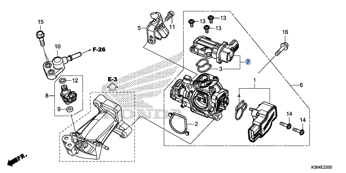Honda OEM part 16430-K36-J01