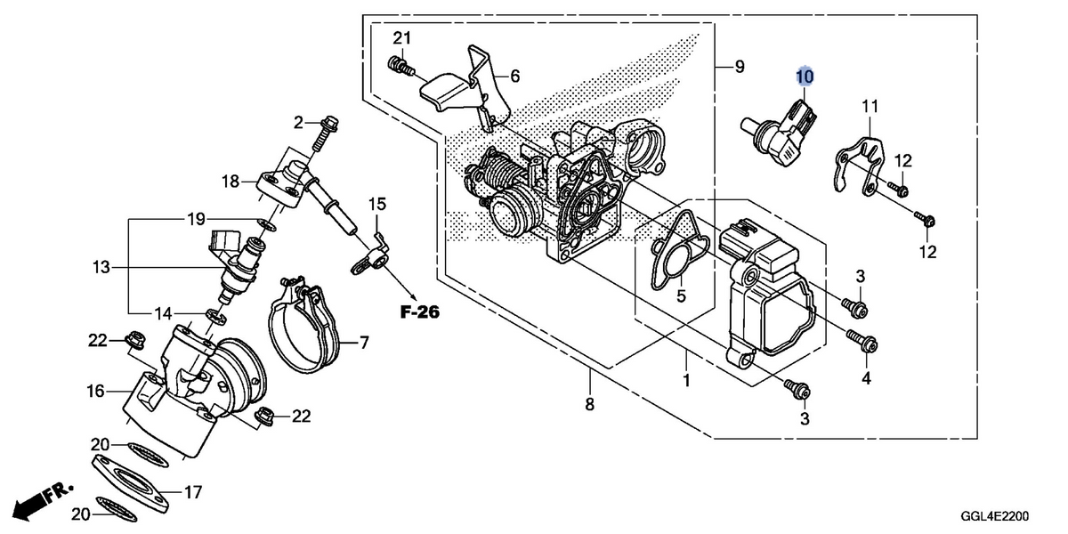 Honda OEM part 16430-KTM-D22