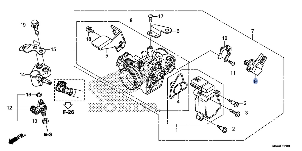Honda OEM part 16430-KTW-911