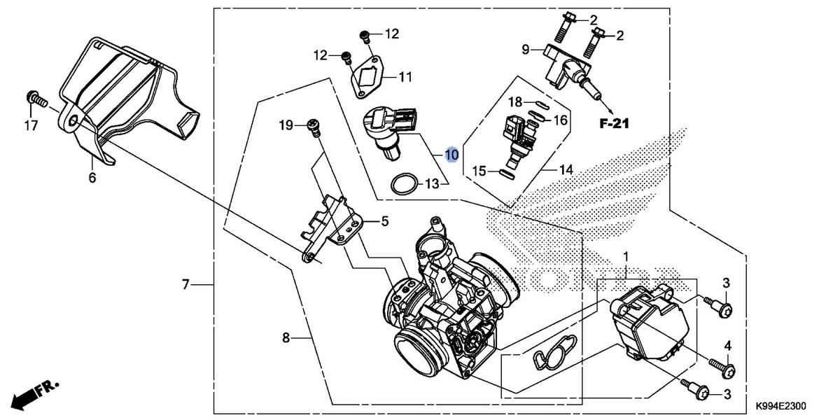 Honda OEM part 16430-KVK-901
