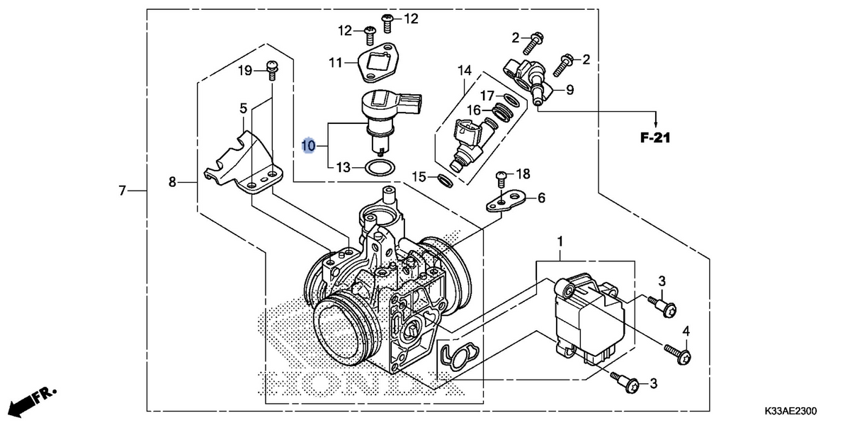 Honda OEM part 16430-KYJ-901