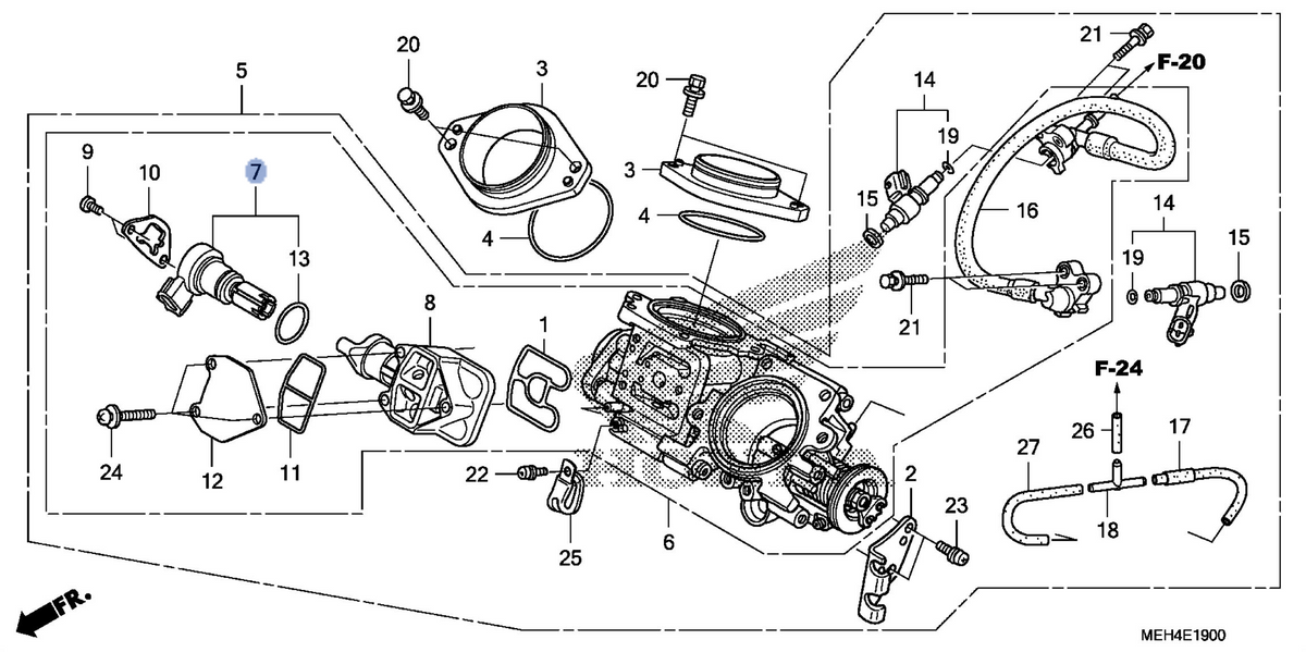Honda OEM part 16430-MEH-013