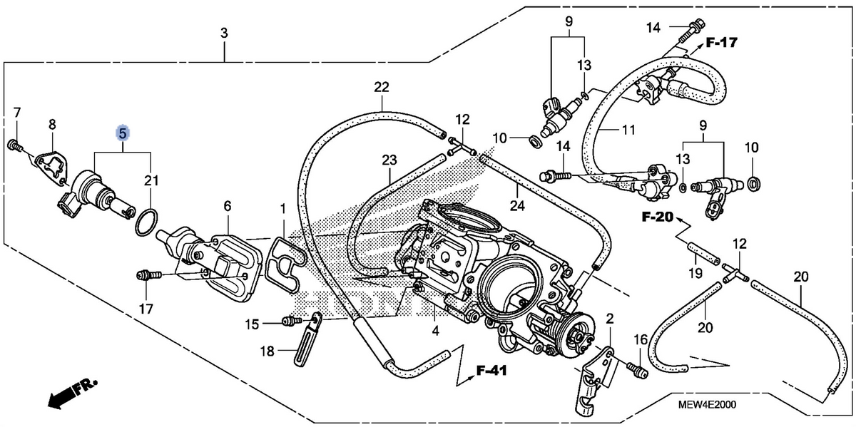Honda OEM part 16430-MEW-922