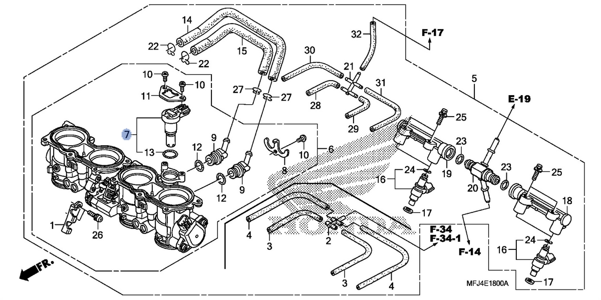 Honda OEM part 16430-MFJ-D01