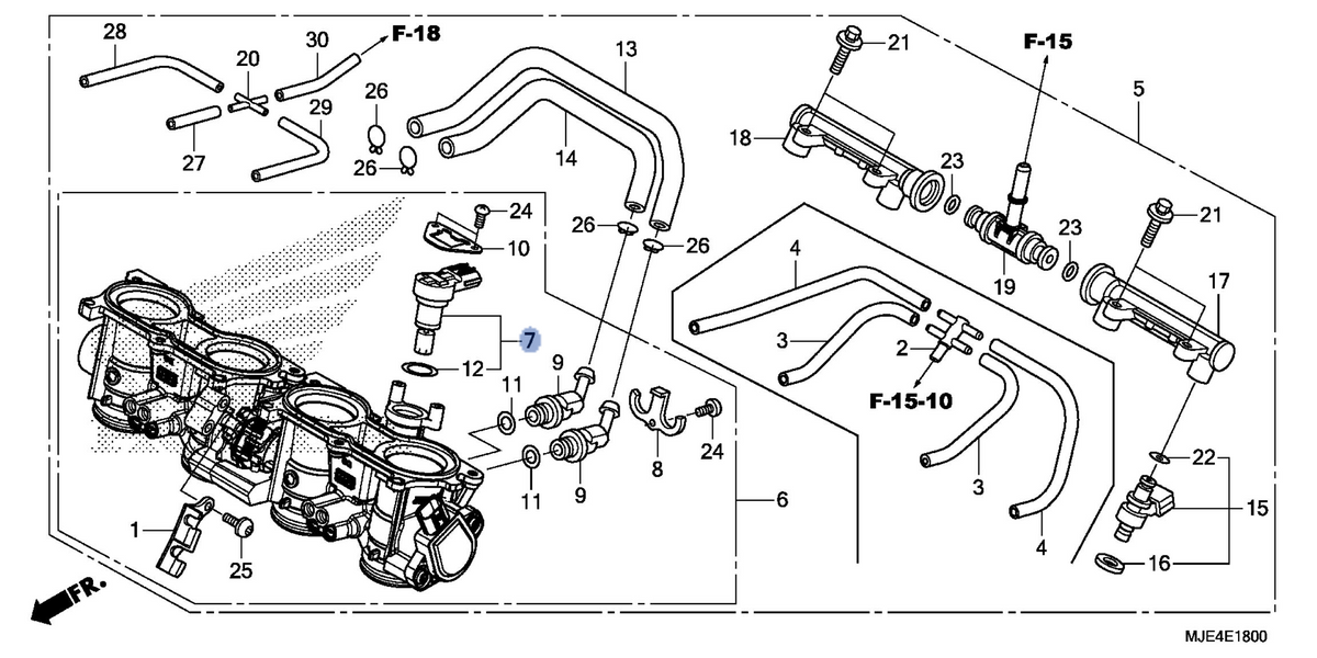 Honda OEM part 16430-MJE-D01