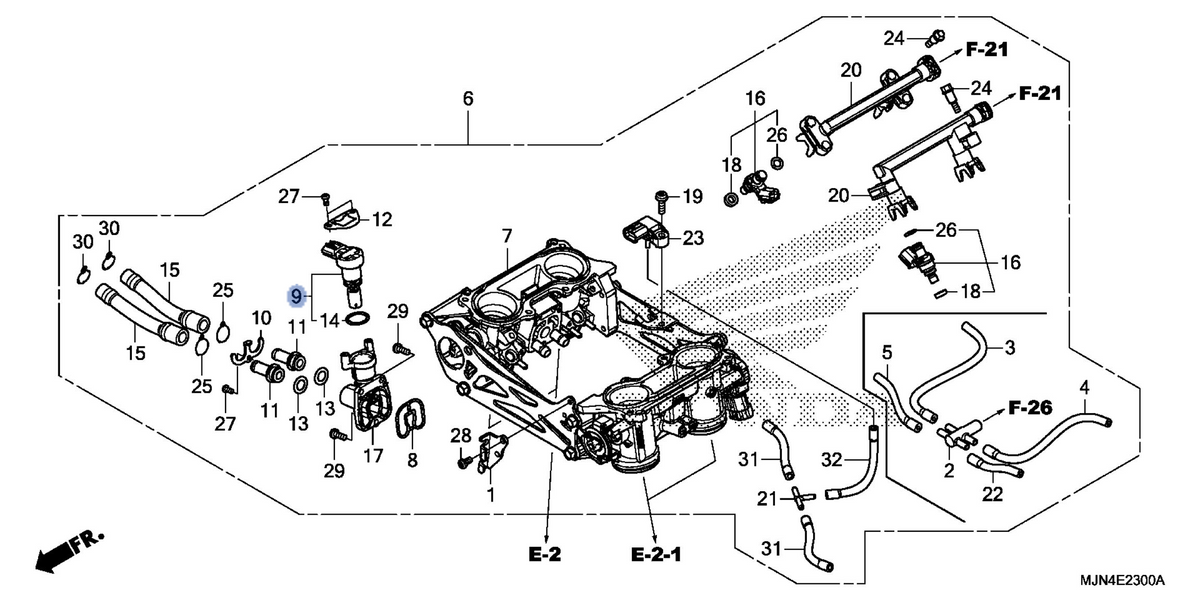 Honda OEM part 16430-MJN-A02