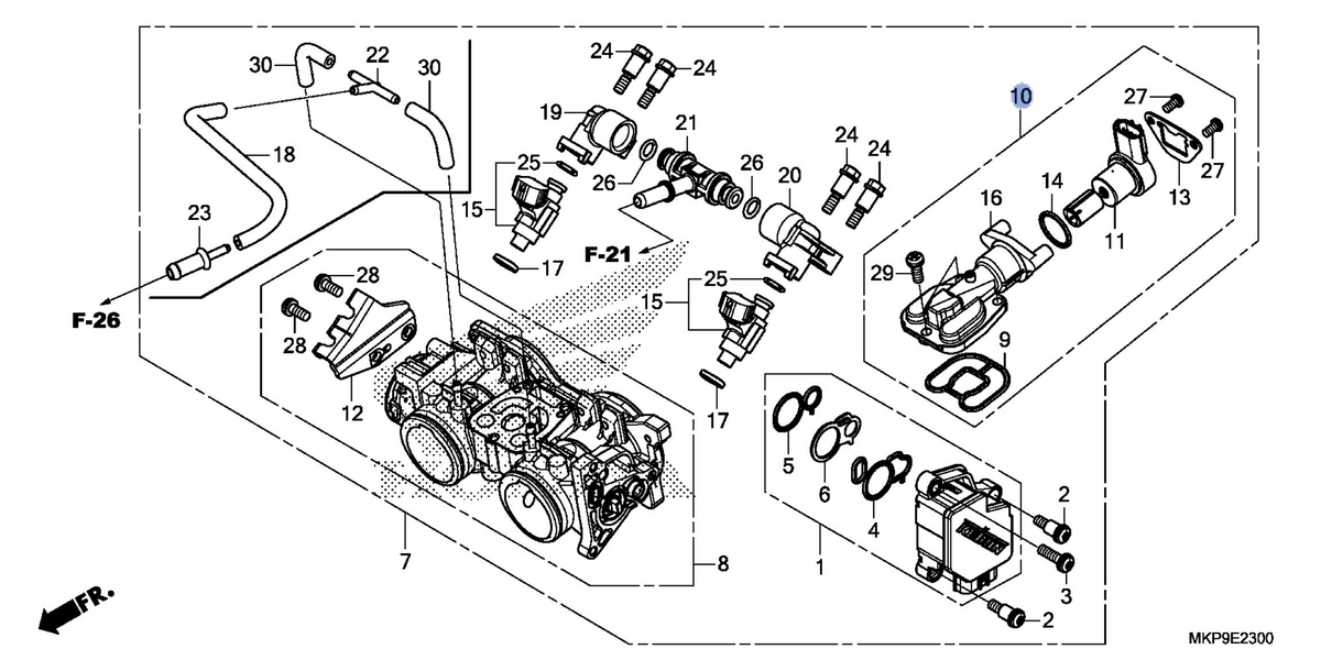 Honda OEM part 16430-MJW-J01