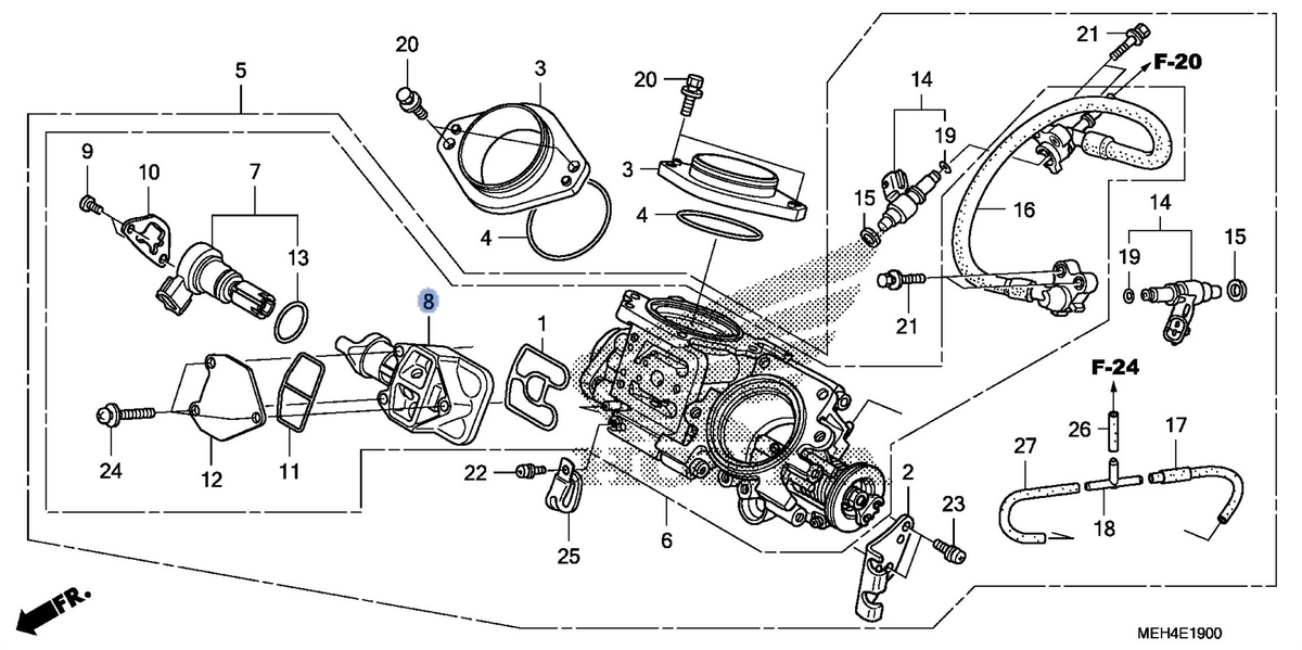 Honda OEM part 16431-MEH-003