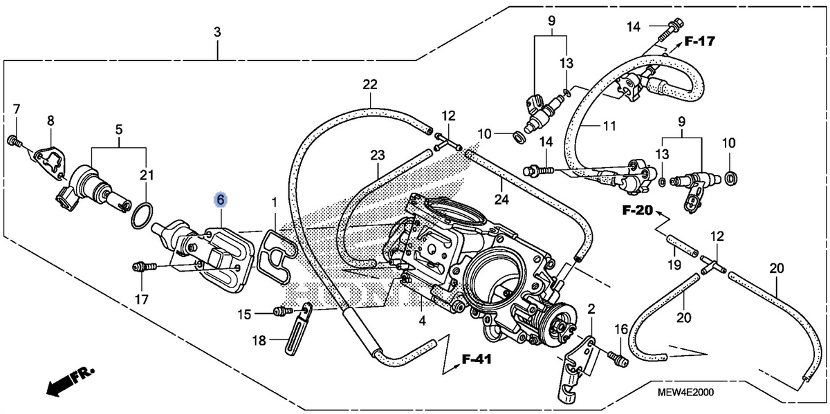 Honda OEM part 16431-MEW-921