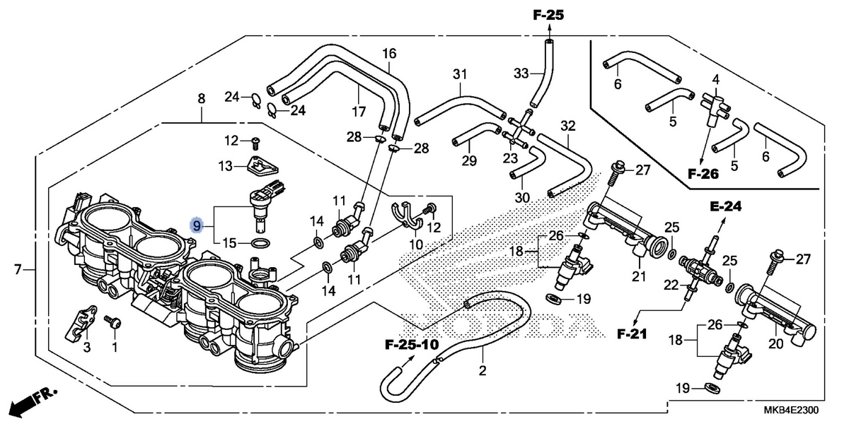 Honda OEM part 16431-MGZ-D01