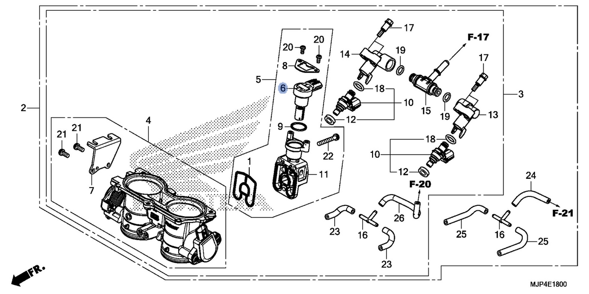 Honda OEM part 16431-MJP-G51