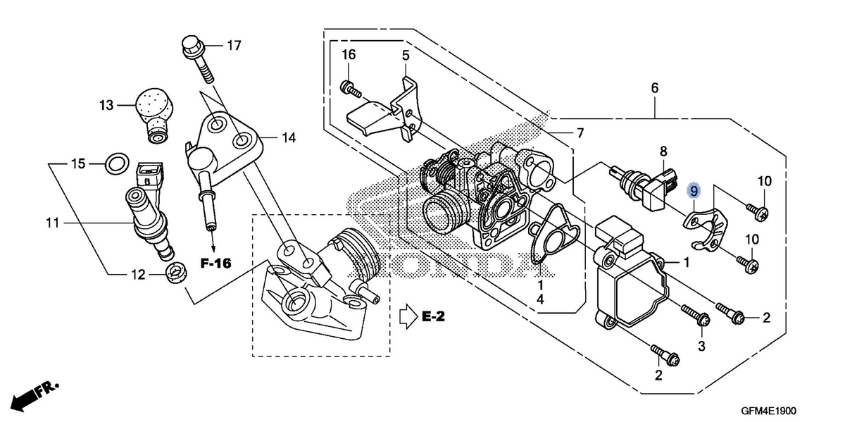 Honda OEM part 16432-GFM-901