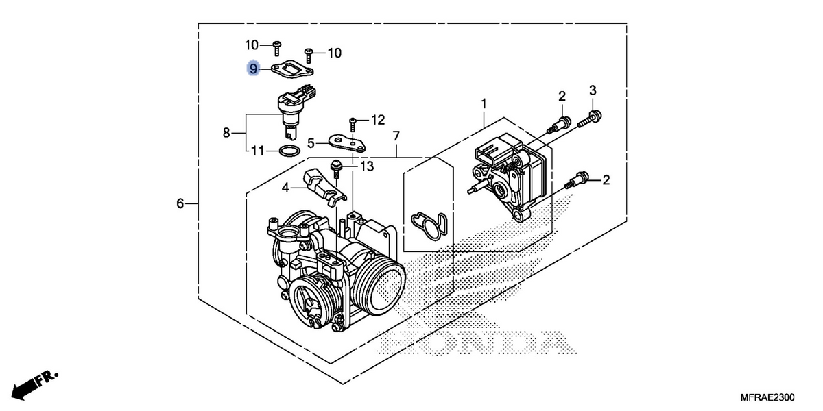 Honda OEM part 16432-MFE-641