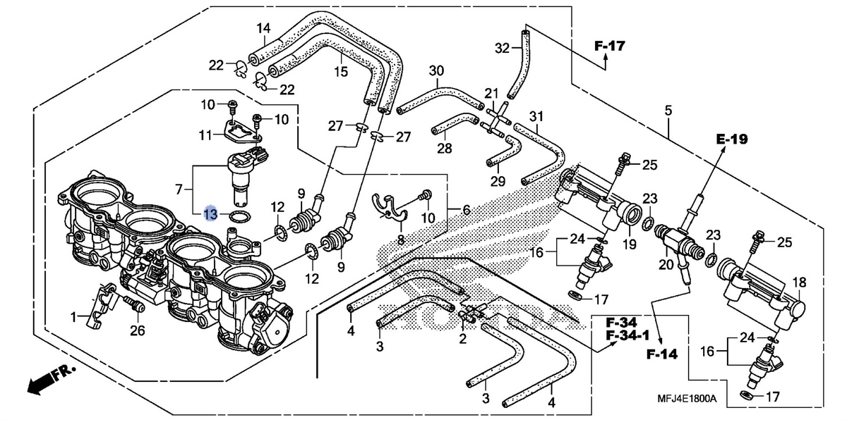 Honda OEM part 16435-MFJ-D01