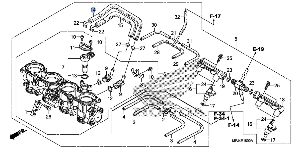 Honda OEM part 16440-MFJ-D01