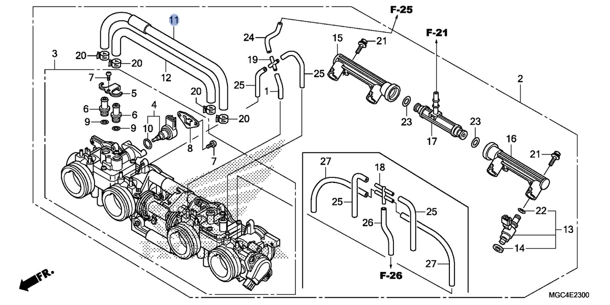 Honda OEM part 16440-MGC-003