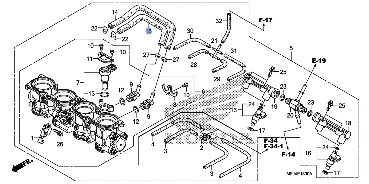 Honda OEM part 16441-MFJ-D01