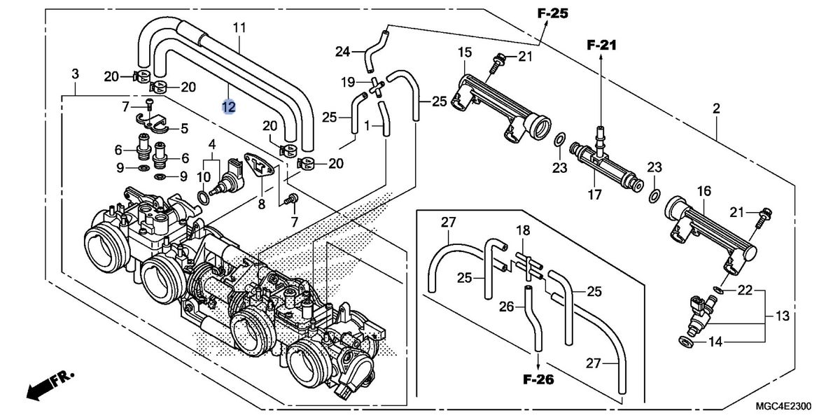 Honda OEM part 16441-MFP-003
