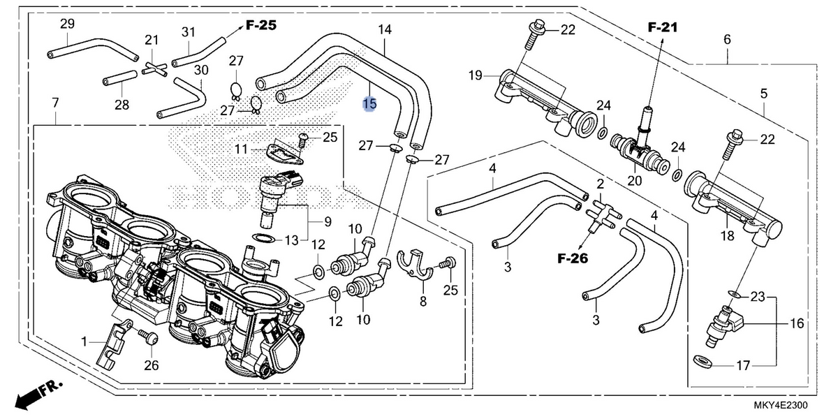 Honda OEM part 16441-MJE-D01