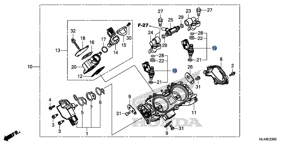 Honda OEM part 16450-HL4-013