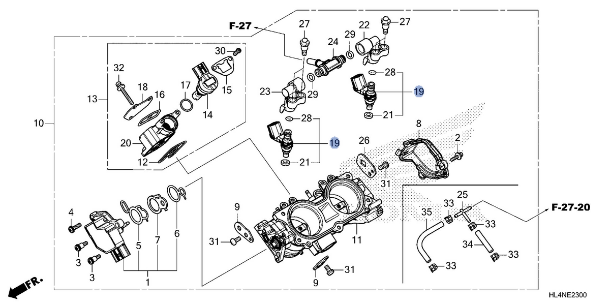 Honda OEM part 16450-HL4-AK1
