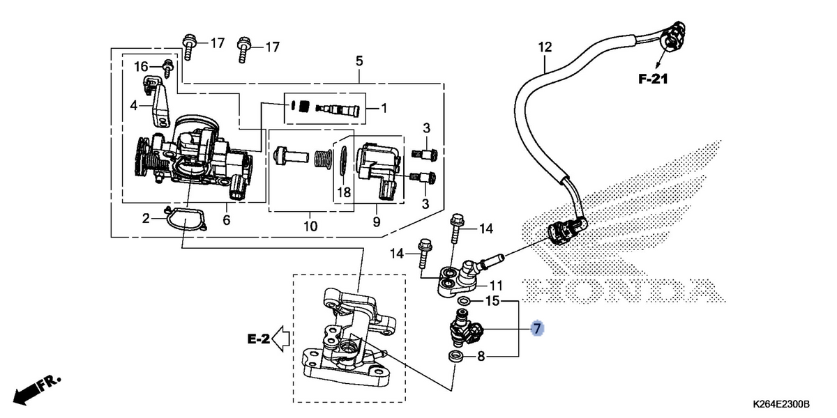 Honda OEM part 16450-K25-901