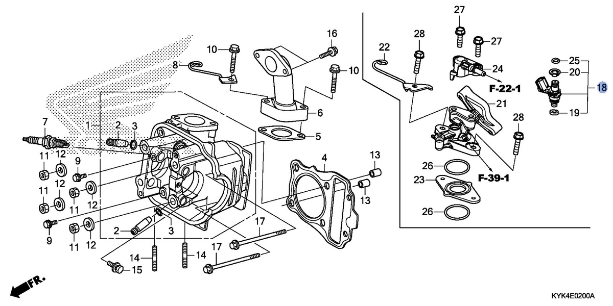 Honda OEM part 16450-K28-A61