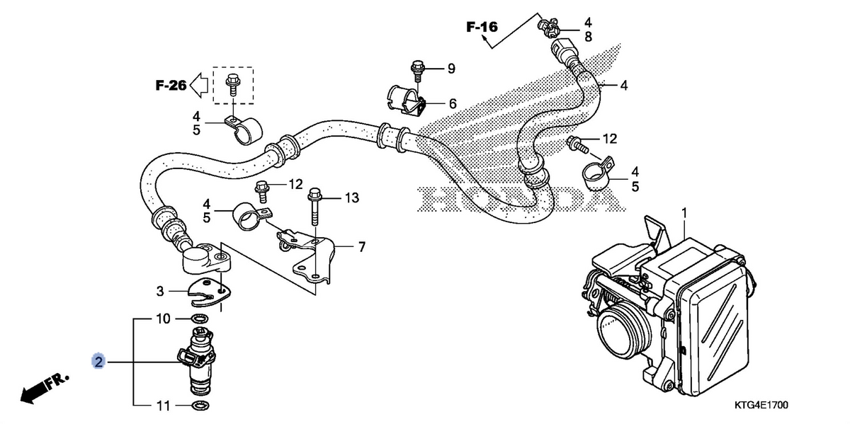 Honda OEM part 16450-KRJ-901