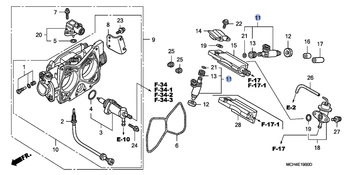 Honda OEM part 16450-MCH-004