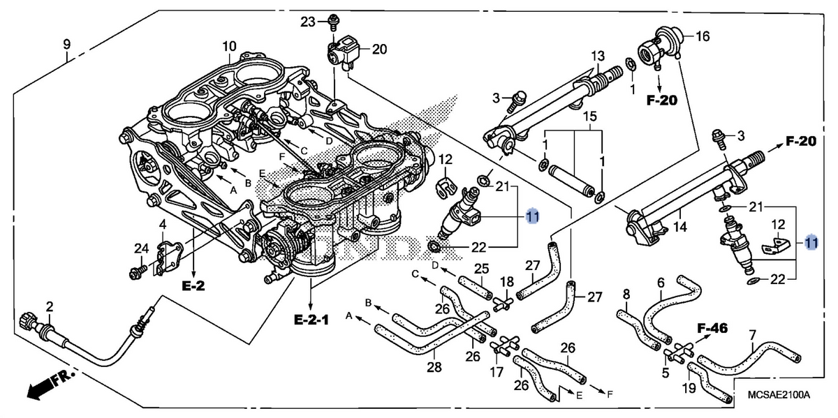 Honda OEM part 16450-MCS-003