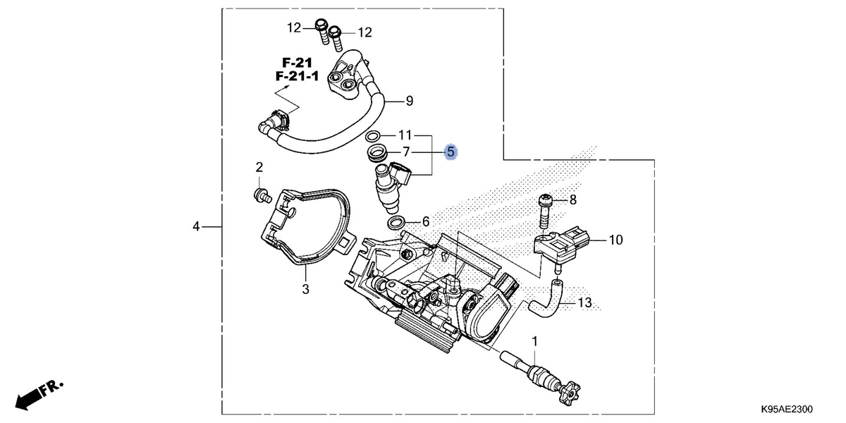 Honda OEM part 16450-MEN-A51