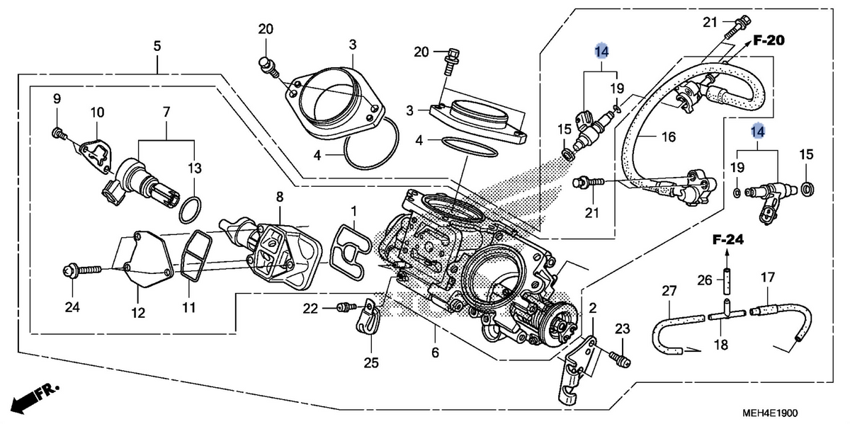 Honda OEM part 16450-MEW-922