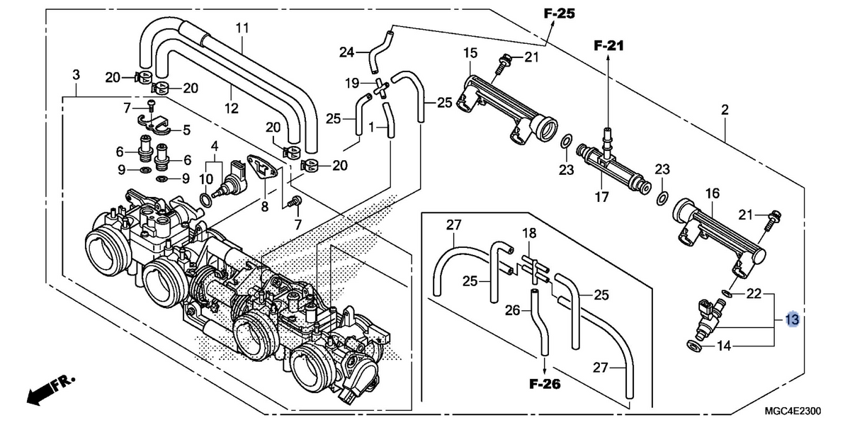 Honda OEM part 16450-MGC-D21