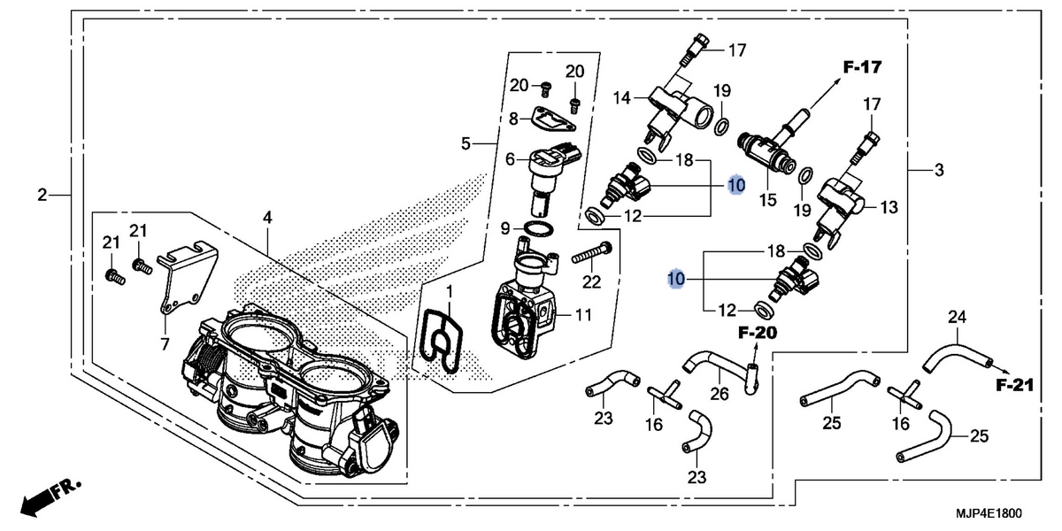 Honda OEM part 16450-MJP-G52