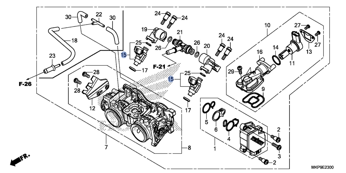Honda OEM part 16450-MKP-T02